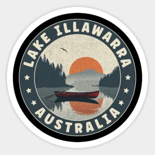 Lake Illawarra Australia Sunset Sticker